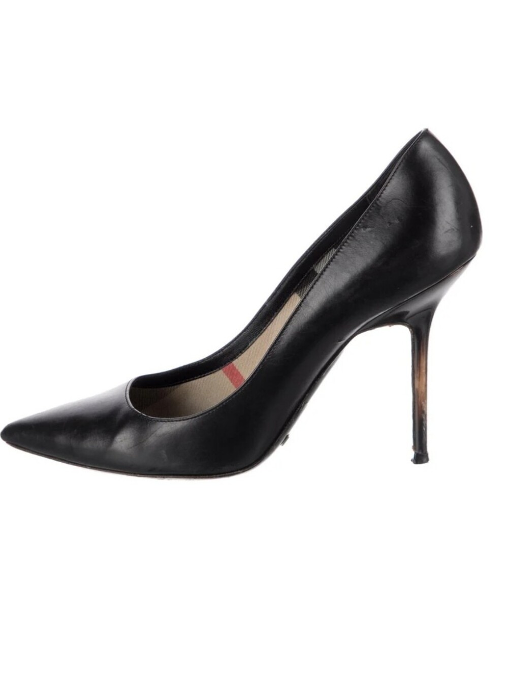 Burberry Black Leather Pointed Toe Pumps